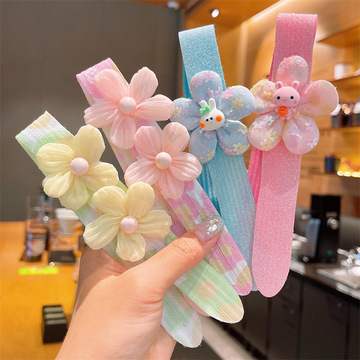 儿童刘海帖碎发神器宝宝魔术贴发带女孩发箍发饰头箍女童发卡头饰