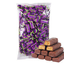 俄罗斯进口紫皮糖正品巧克力糖果原包装杏仁酥喜糖果年货网红零食