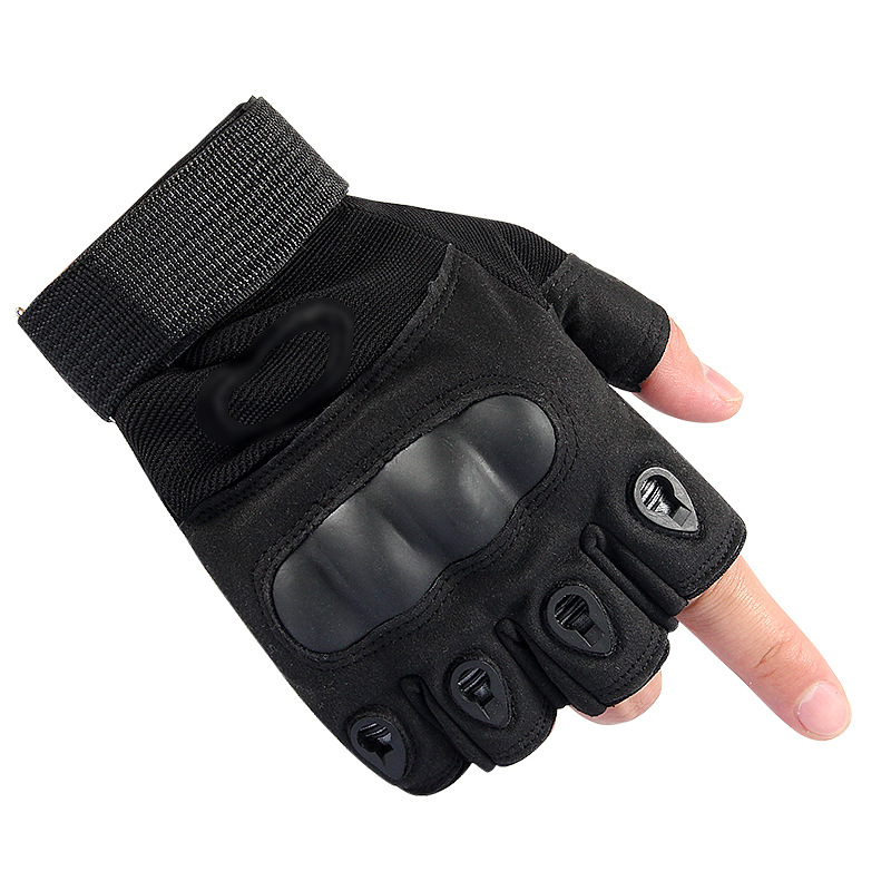 户外战术手套o记半指手套 军迷训练耐磨手套户外骑行运动半指手套