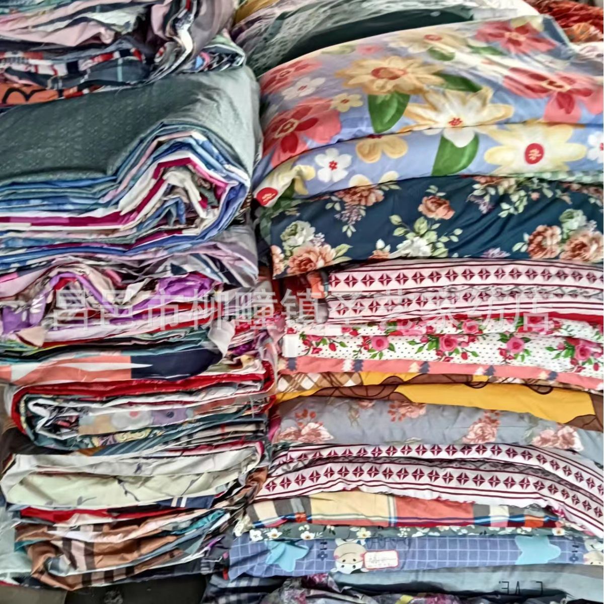 面料地摊布料批发 早市夜市印花布跑江湖摆地摊生态棉布头布料