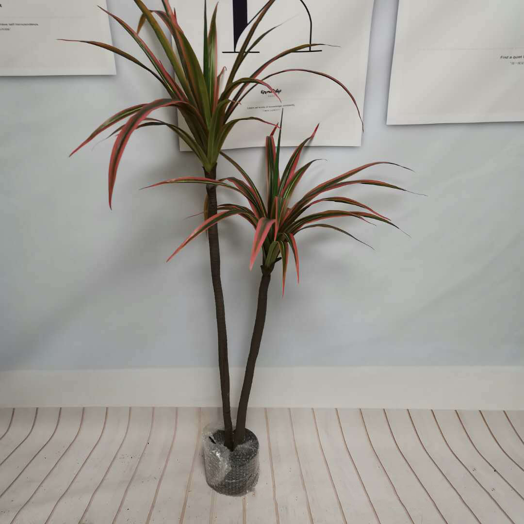 北欧绿植千年木盆景仿真龙血树巴西铁 植物家居装饰落地盆栽