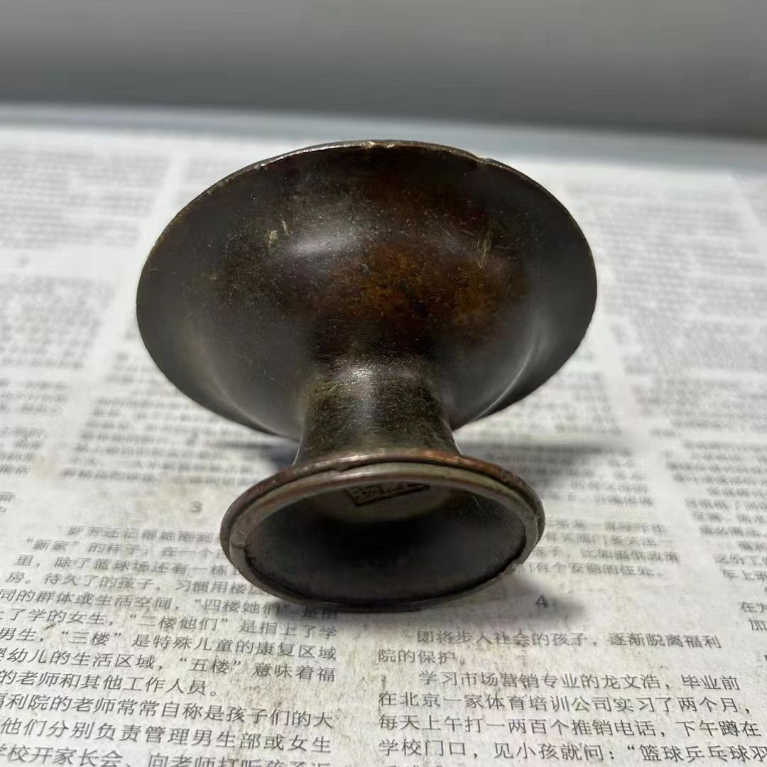 仿古纯铜包浆酥油灯供佛油灯佛灯供长明灯芯家用佛前佛灯供奉摆件