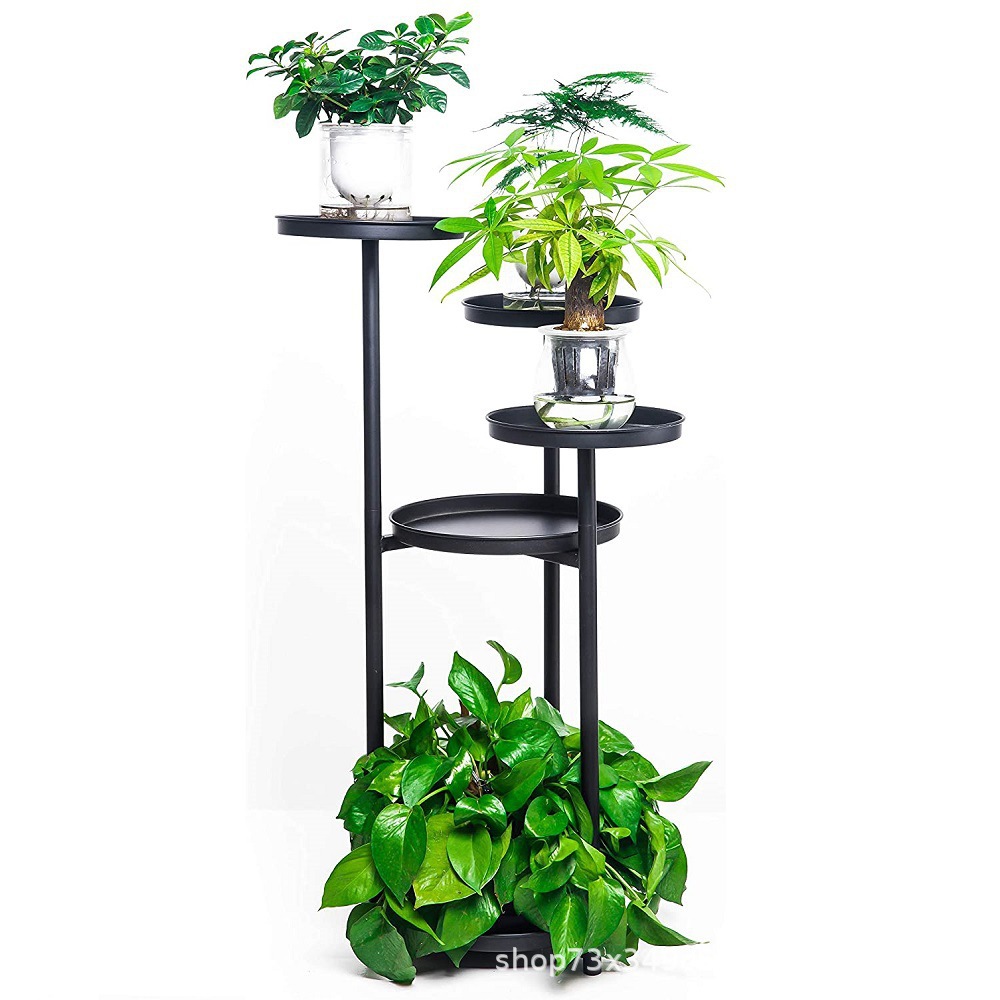 5层植物架金属植物支架花架花园装饰展示铁艺花盆架落地式花架子
