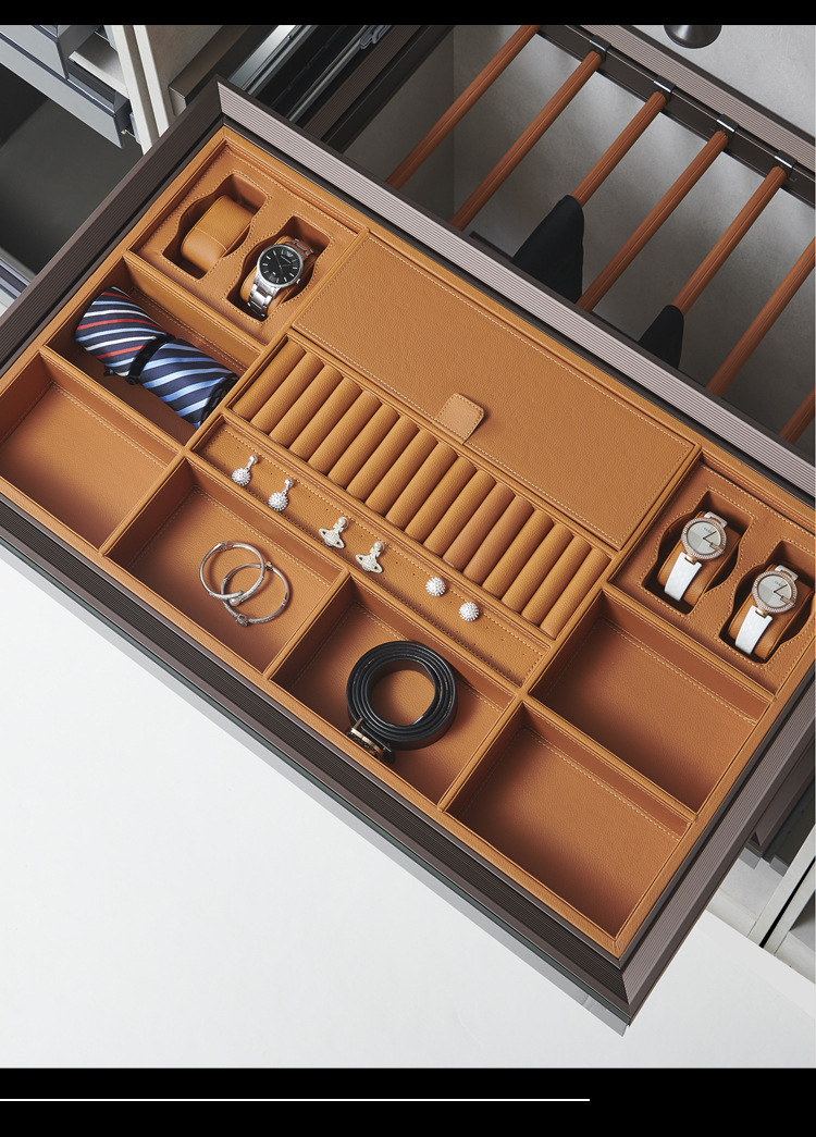 工厂专业生产衣柜拉篮,裤架,首饰多宝盒,皮革篮,内衣盒等,其中wn051a