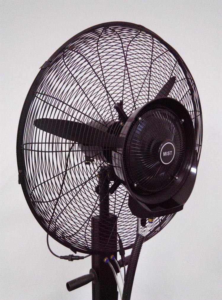 26/30寸喷雾风扇水雾工业风扇冷雾降温喷水牛角扇 加湿户外落地扇