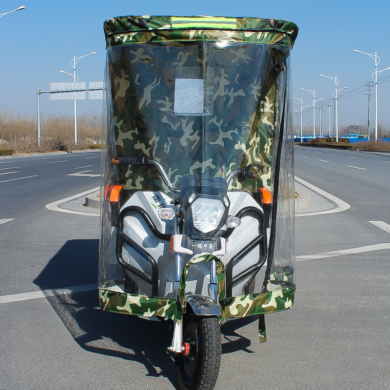 电动三轮车车棚遮雨篷驾驶室全封闭电瓶车三轮车雨棚车篷前车头棚