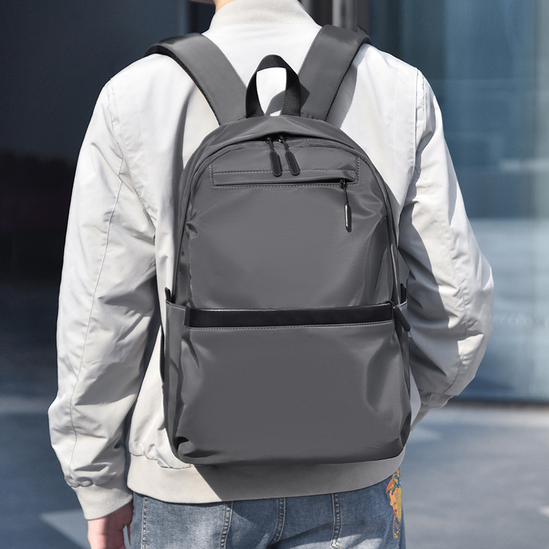 Cross-Border Men's Backpack Backpack Business Casual Computer Bag Travel Bag Simple Trendy Large Capacity Work Commuter Bag