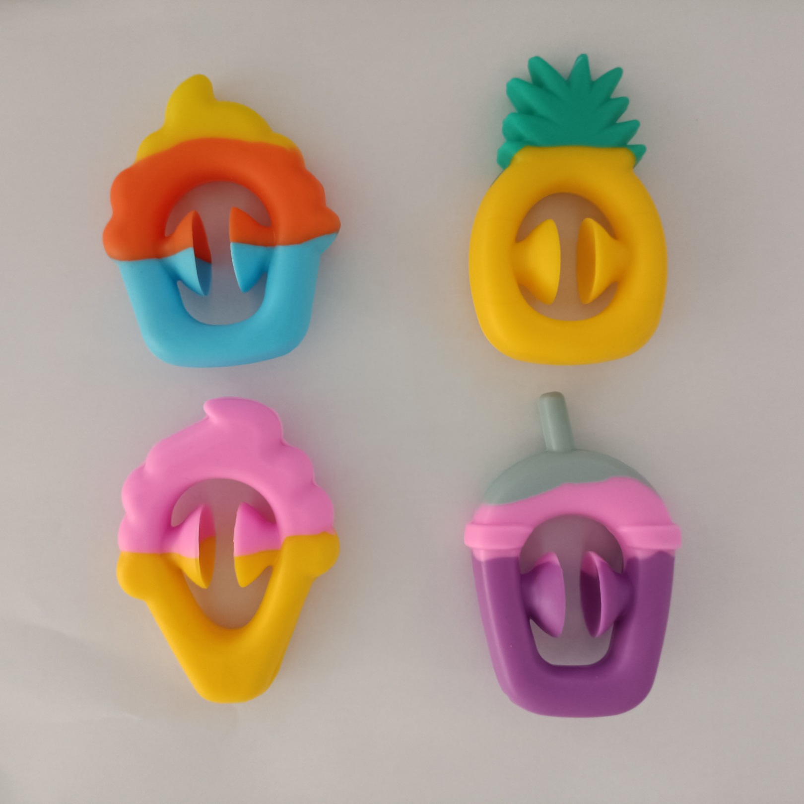 2021新款硅胶握力器 吸盘减压硅胶握力圈 手指力量康复健身器材