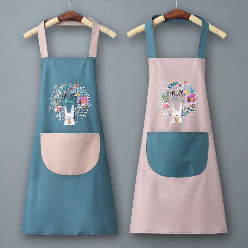 New 2023 Internet Celebrity Apron Kitchen Home Cooking Men and Women Super Waterproof Oil-Proof Super Nice Apron Apron