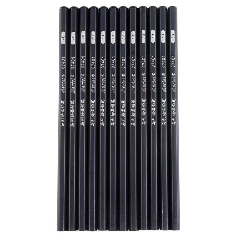 马利c7401美术绘画7b铅笔12支盒装