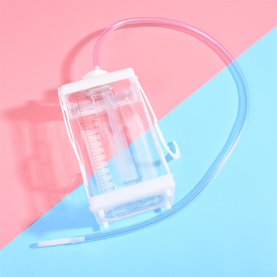 医用 一次性使用胸腔引流瓶1600ml 胸腔闭式引流瓶独立包装