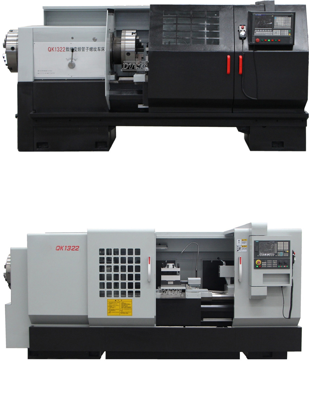 数控管子螺纹车床qk1322双卡盘数控车床重型螺纹加工山东数控车床