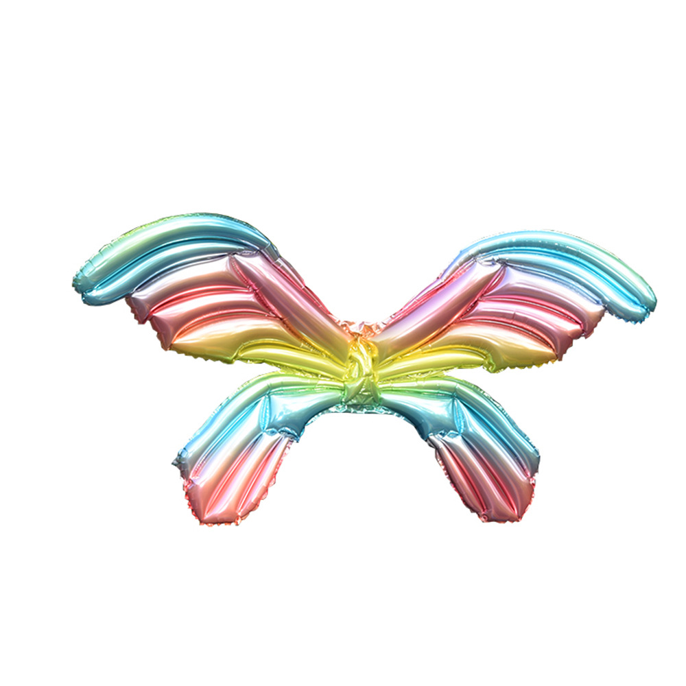 Butterfly Wings Balloon Angel Wings Aluminum Film Balloon Children's Birthday Party Photo Decoration Props Push Toys