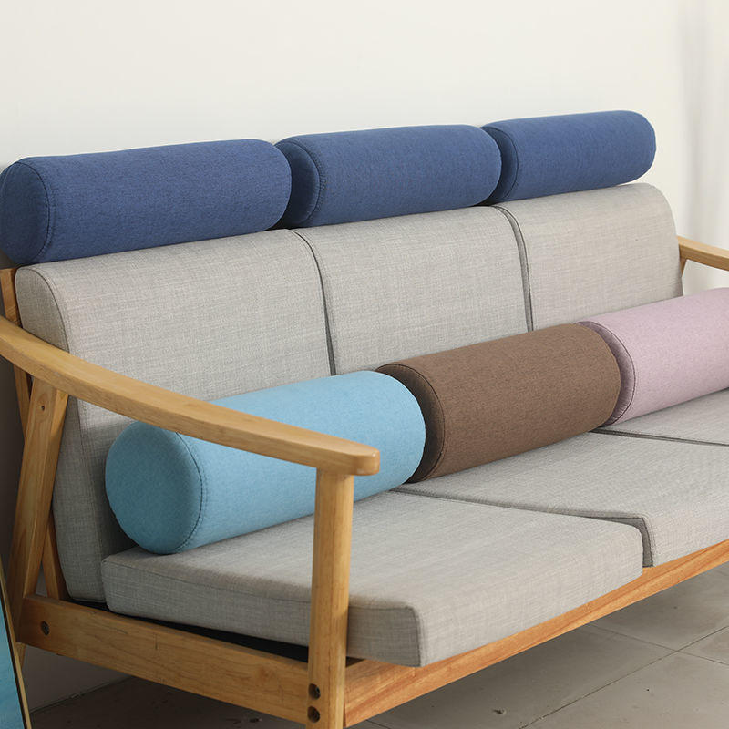 长条抱枕沙发头枕腰垫沙发靠背加高飘窗枕圆柱枕托腰垫填补缝隙