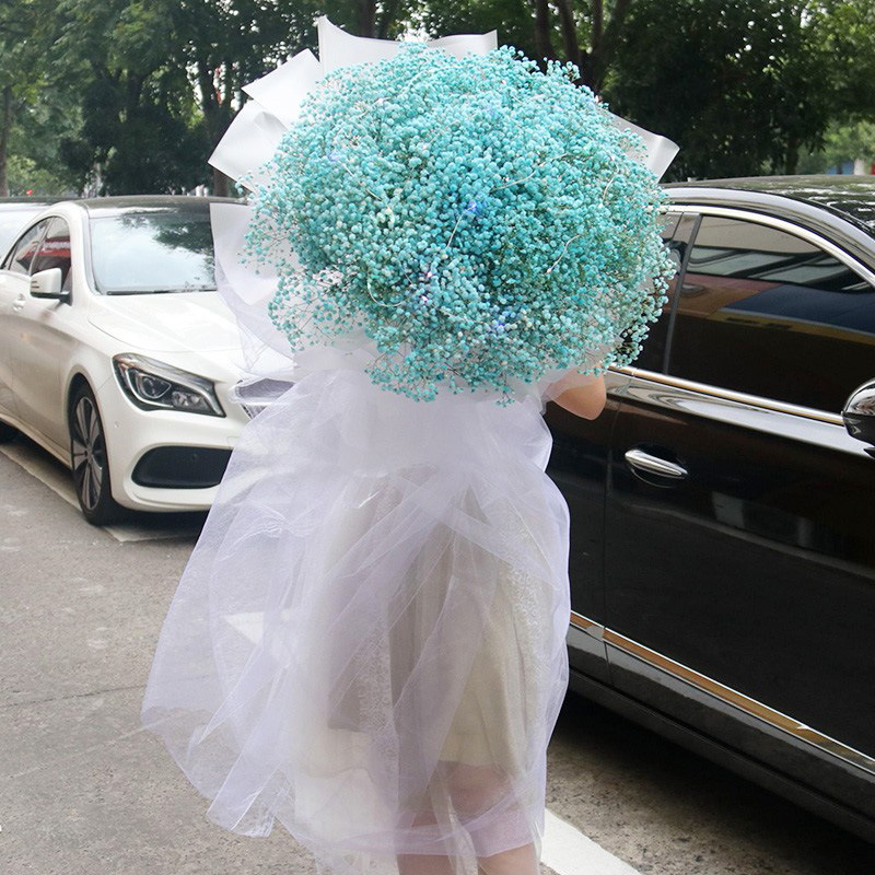 鲜花包装纸雪纱网纱黑纱花束纱网珍珠纱玫瑰花纱幔仙女纱包花材料