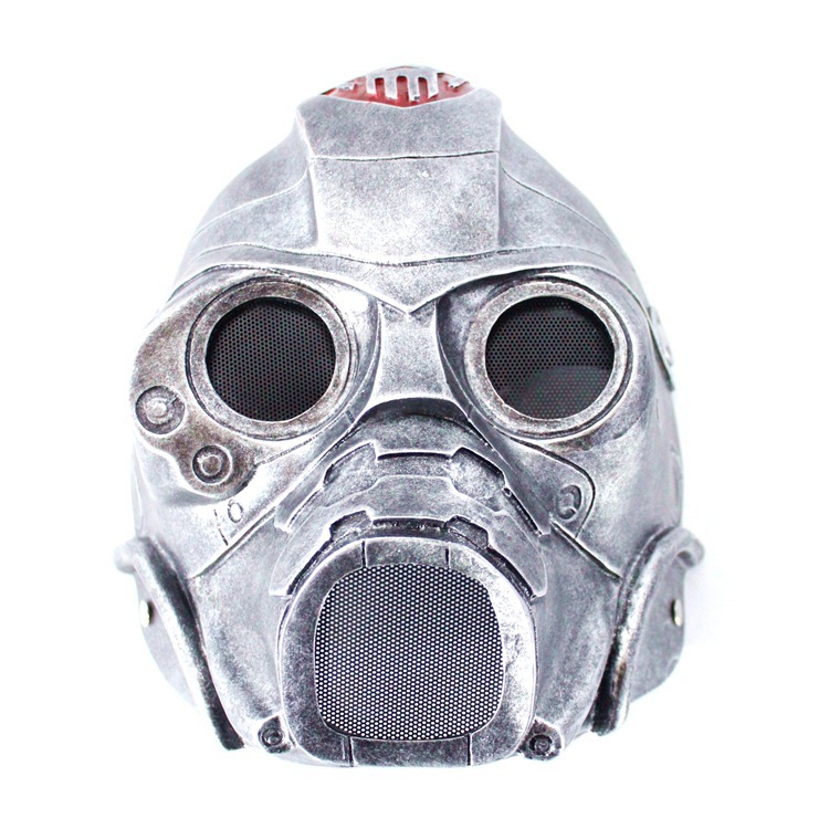 万圣节辐射3恐怖防护树脂面具cos表演道具游戏面罩生化危机面具