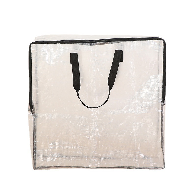 Shopping Mall Transparent Mesh Handbag Brand Store Shopping Bag Beach Travel Storage Shoulder Bag Custom Processing