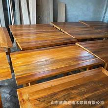 厂家直供老榆木咖啡地板 旧地板楼梯踏板老榆木板家居建筑材料