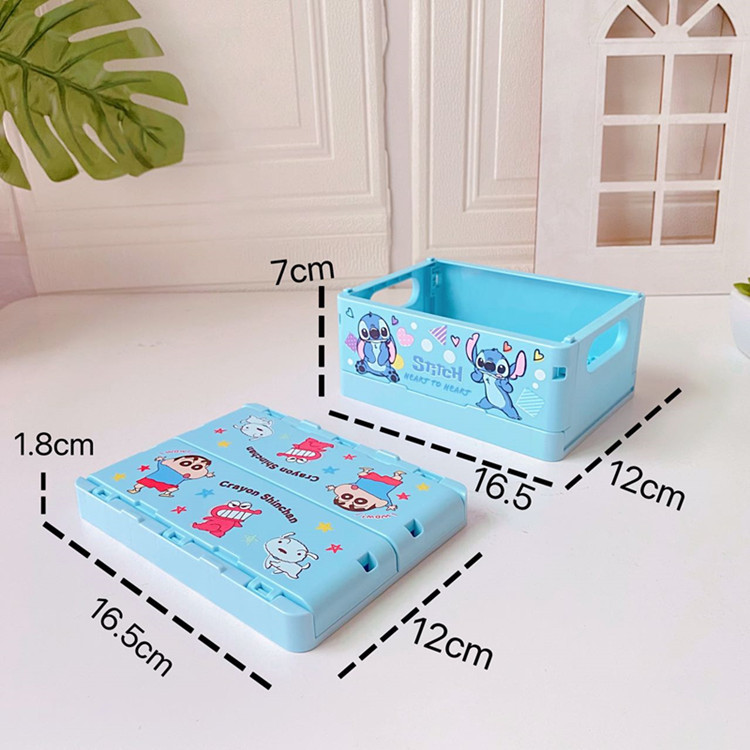 Cartoon Pacha Dog Desktop Storage Box Girl Heart Skin Care Products Foldable Mini Finishing Box Clow M Sundries Basket