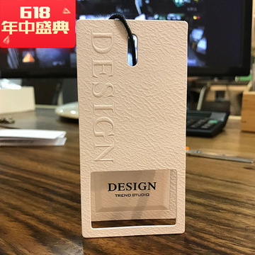 吊牌免费设计定 做高档服装标签挂牌rf标签男女装童装内衣裤吊卡