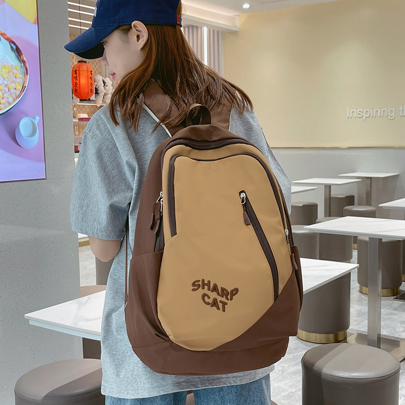 Schoolbag Women's High School and College Student Retro Large Capacity Backpack New Mori Style Middle School Student All-Match Backpack Wholesale