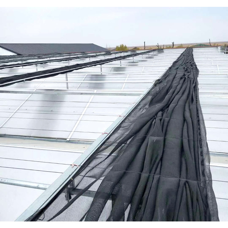 智能温室工程大棚遮阳配件养殖大棚遮阳网系统连栋玻璃温室遮阳网