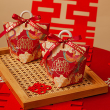 新中式龙凤呈祥婚礼糖果礼盒结婚喜糖盒伴手礼包装盒空盒喜糖袋子