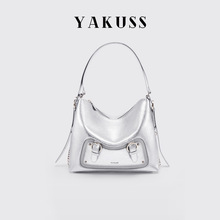 YAKUSS小众设计时尚单肩双肩女包 女士手提真皮斜挎个性背包