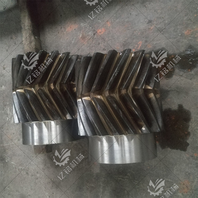 跨境专供小模数人字齿轮无退刀人字齿矿山机械齿轮齿面淬火全加工