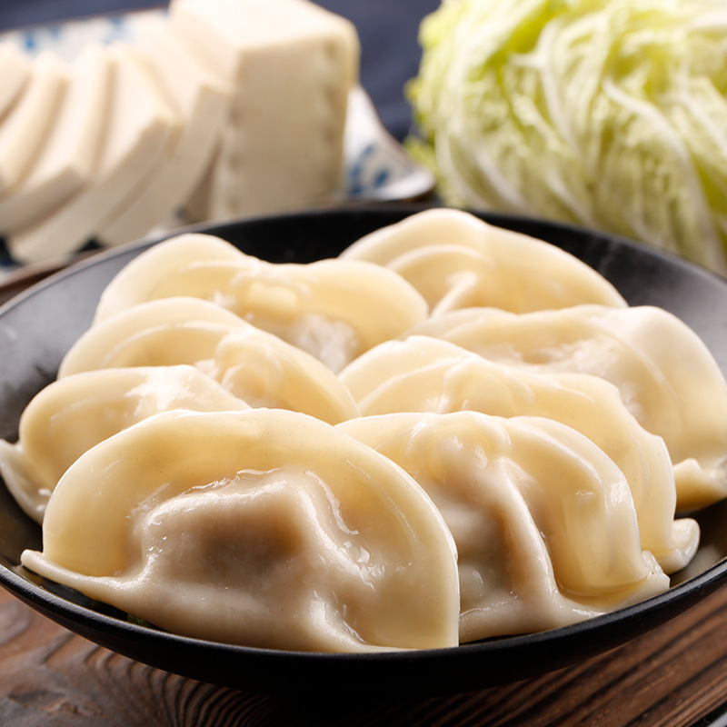 三全猪肉水饺 饺子馆中餐主食薄皮荤素馅大饺子批发 方便面食供应