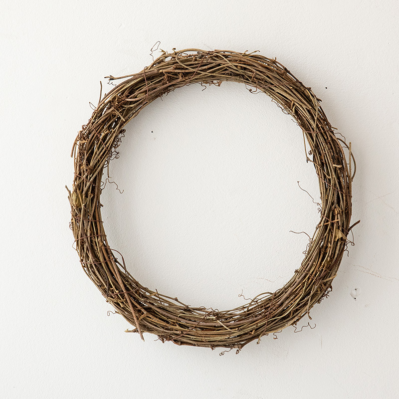 诺琪土茯苓藤圈圣诞花环diy藤环田园装饰干花藤条橱窗装饰树藤