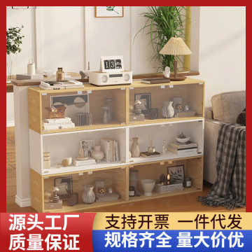 组合柜自由组合格子柜玻璃防尘书柜神器儿童落地置物架带门家用