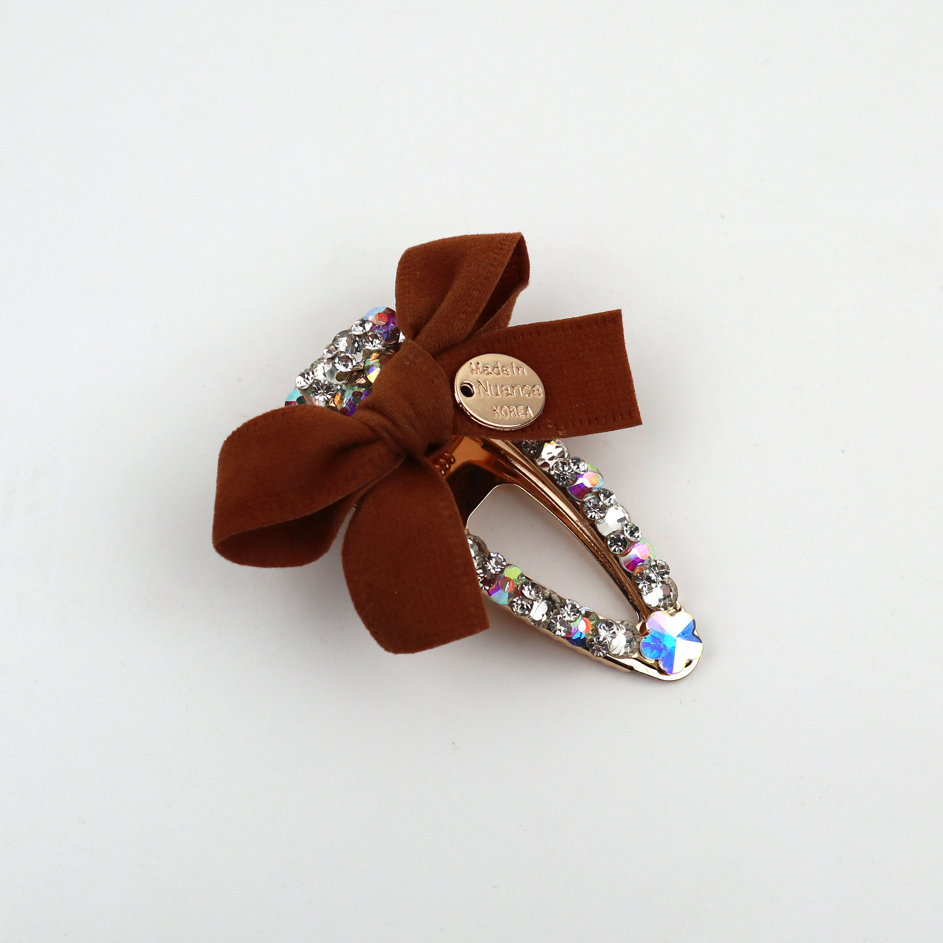 韩国发饰水钻珍珠蝴蝶结发卡碎发夹 刘海侧边夹流行女生头饰