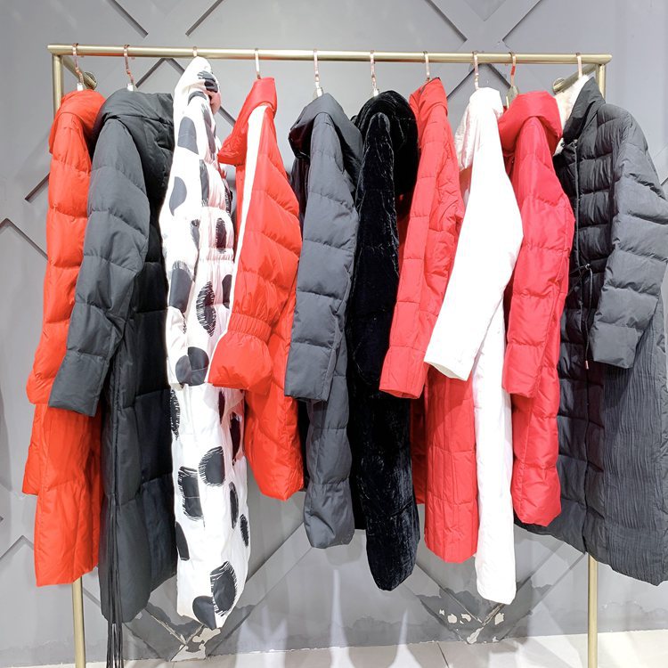 品牌折扣女装海蔓娇娜冬装外贸尾单奥特莱斯批发西子印象尾货