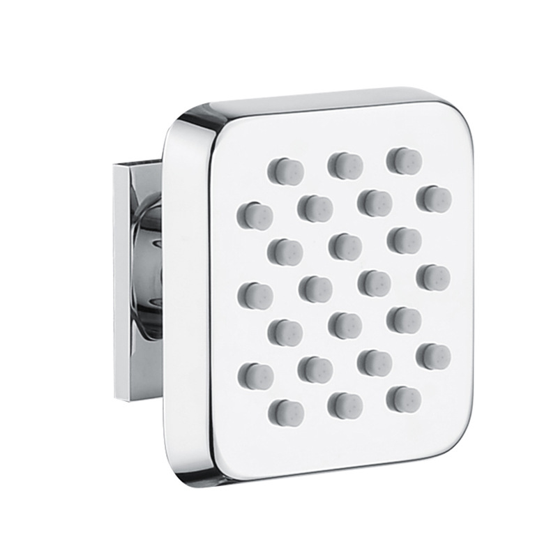 益裕蓝鲸全铜花洒暗装方形嵌入墙式带侧喷淋浴器可旋转可调节侧喷