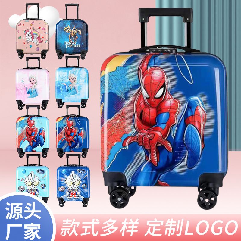 Factory Wholesale Children's Trolley Case 2023 New Fashion 3D Cartoon Luggage Universal Wheel Children Boarding Bag