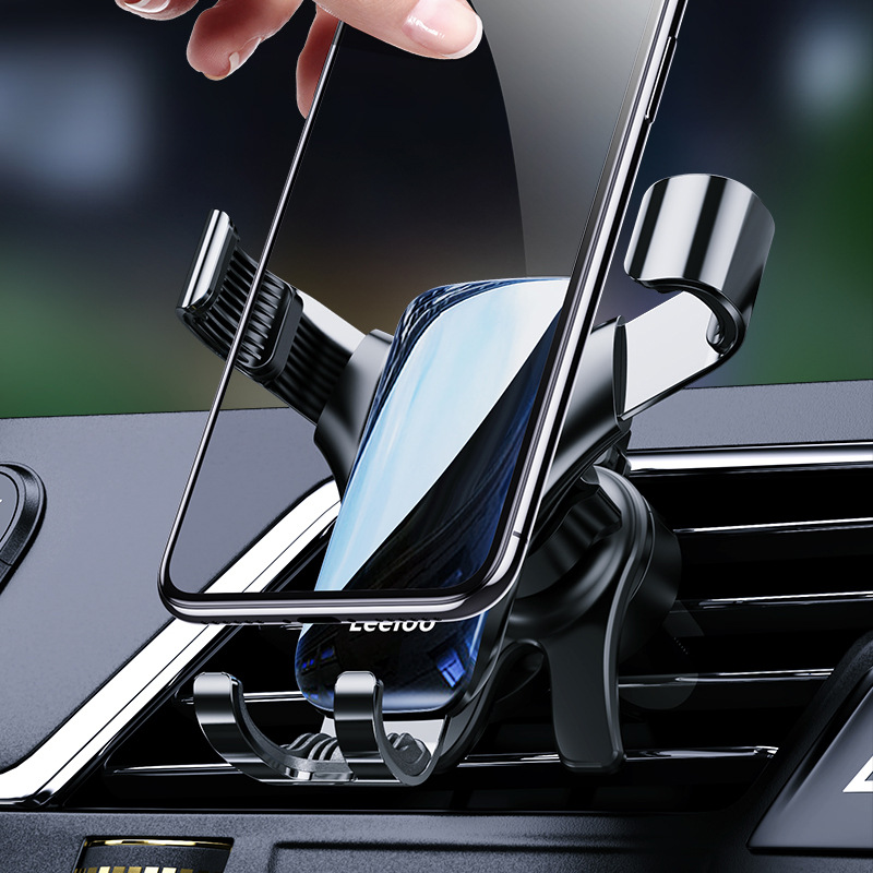 Mobile Phone Stand Air Outlet Gravity Sensor Car Alloy Bracket Automobile Phone Holder Triangle Gravity Mirror Bracket