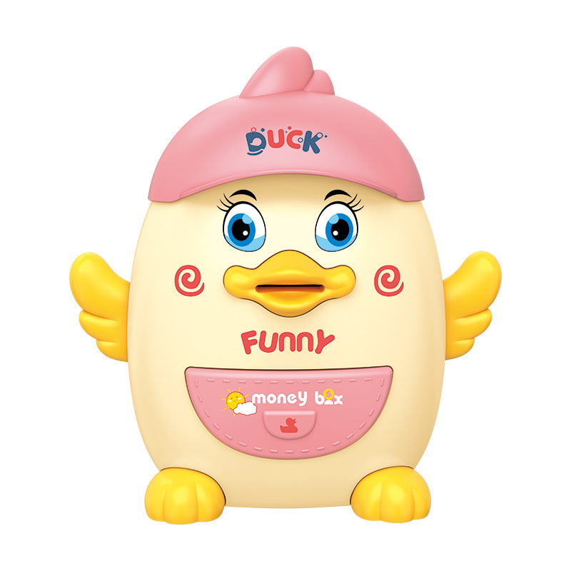 Duck Coin Bank Children Saving Box Early Education Educational Toys Gifts for Boys and Girls Holiday Gift Fingerprint Unlock