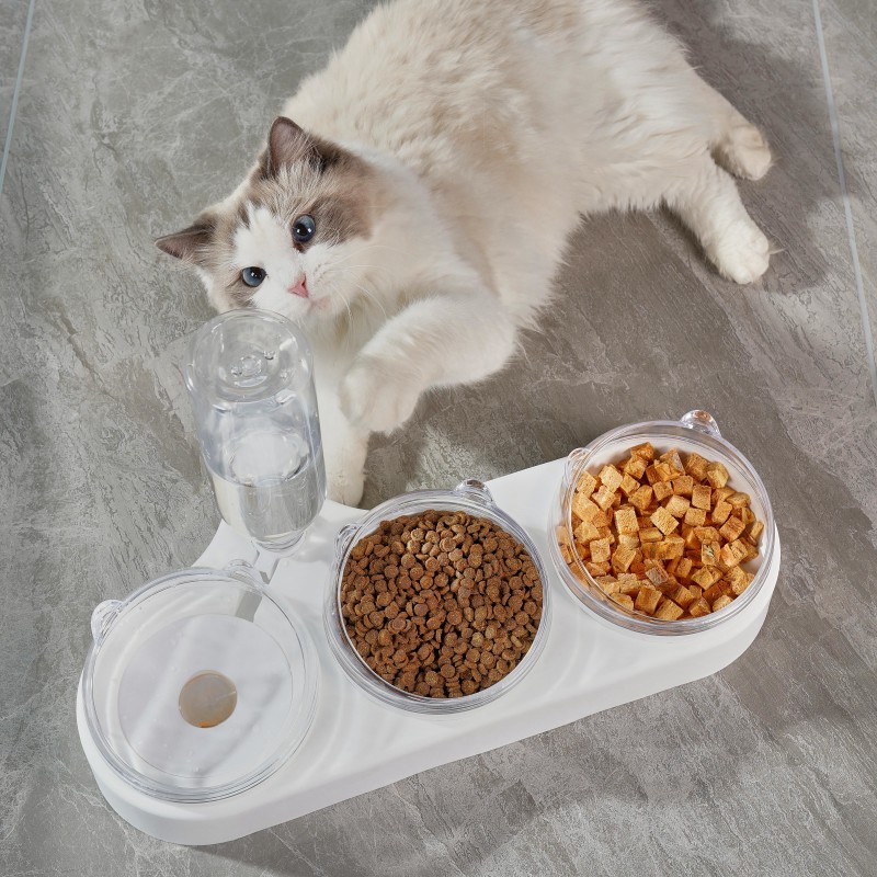 狗狗双碗自动宠物碗喂食器猫咪饮水器猫盆狗碗猫碗猫猫用品饮水机