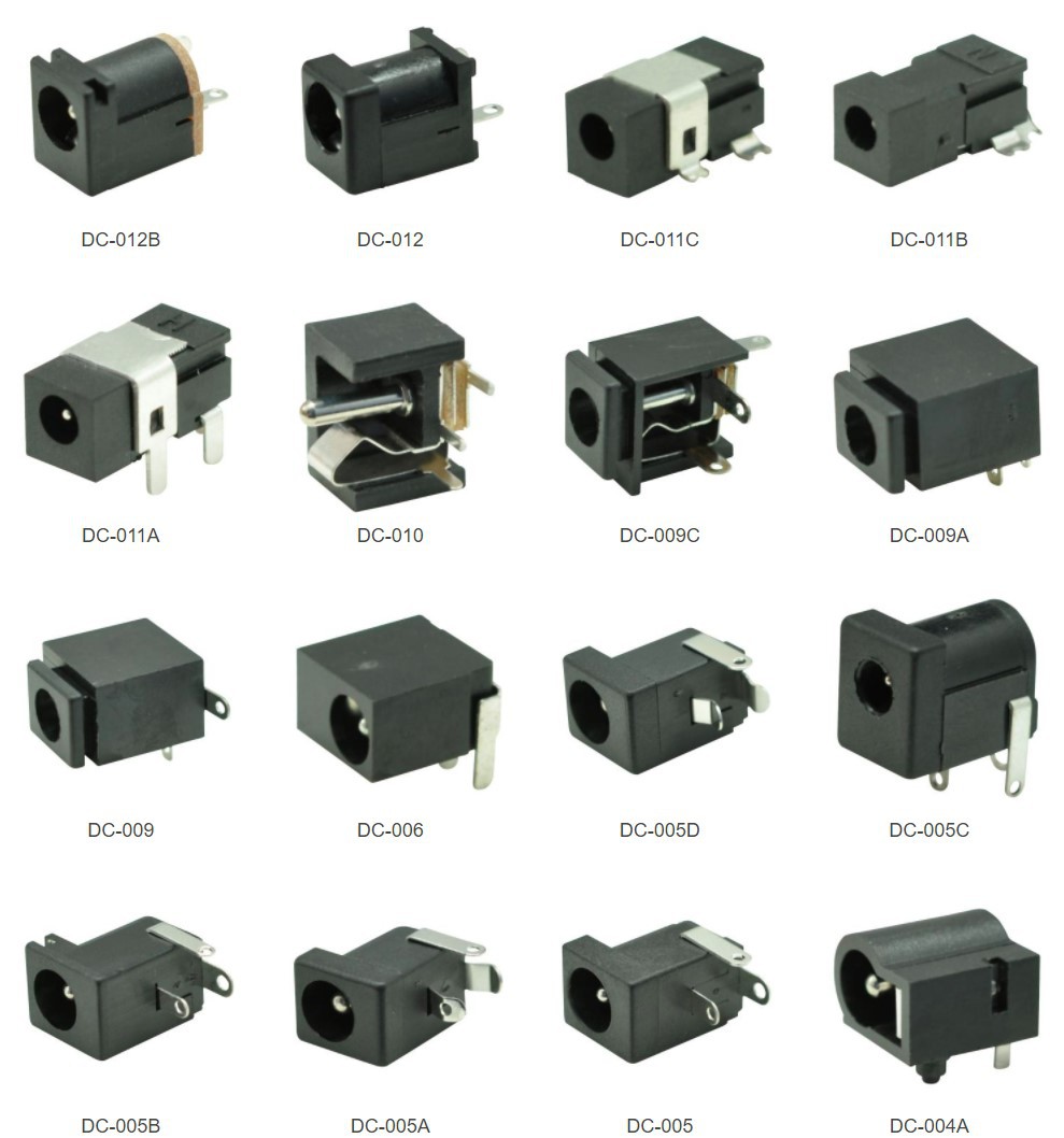 卧式大电流dc母座 插脚dc插座大功率 多脚卧式dc电源插座