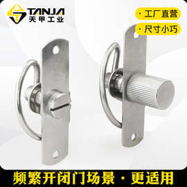 304不锈钢压缩式门锁调节弹簧迫紧密封转舌锁机械行业旋转固定器