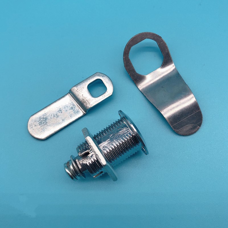 通用户外环卫垃圾箱小区果皮箱钥匙配件 内三角铁锁 物业垃圾桶锁