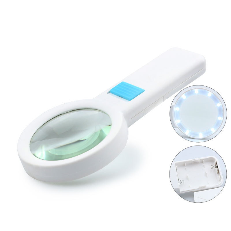 30倍正品高清老人阅读手持放大镜大镜面学生儿童科学户外探索鉴定