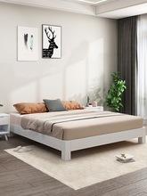 无床头床架实木双人床简约现代矮床落地日式榻榻米床无靠背架子床