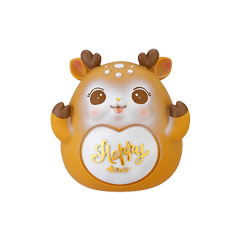 New Arrival Waving Deer Coin Bank Large Capacity Savings Bank Anti-Fall Cartoon Home Decoration 61 Student Gift