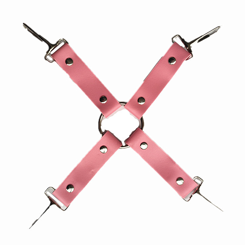 sm捆绑束缚十字扣手铐脚铐 金属十字架反手连接器金属 钩配件批发