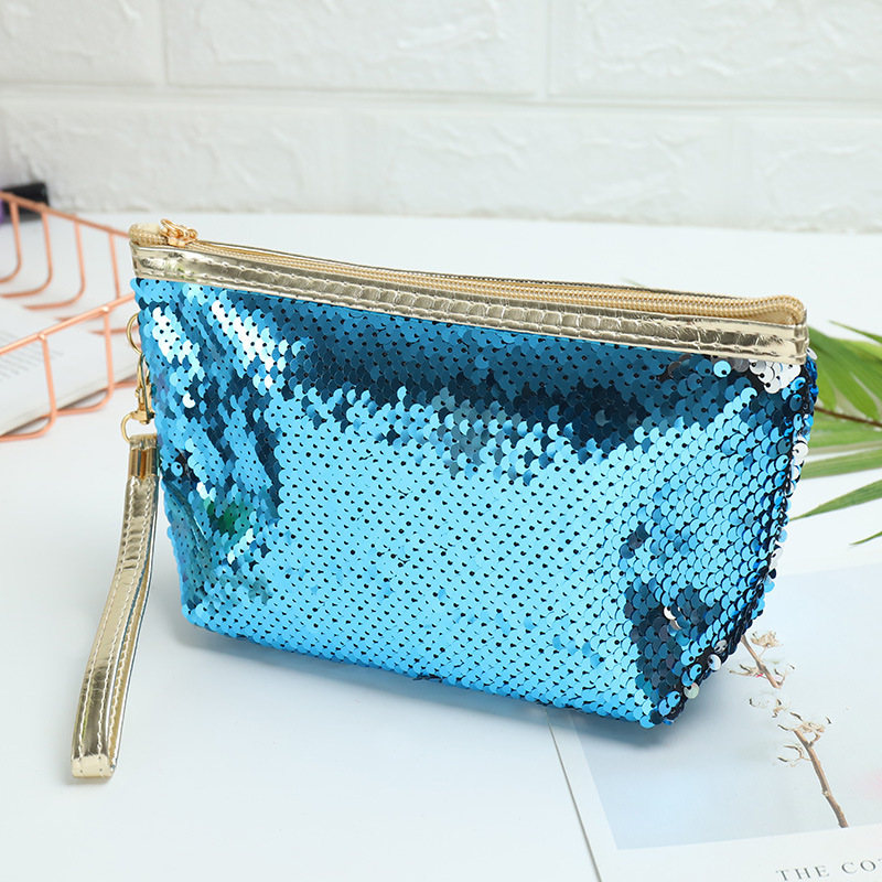 Amazon Pattern Sequin Cosmetic Bag Storage Bag Portable Portable and Cute Wash Bag Travel Fashion Buggy Bag