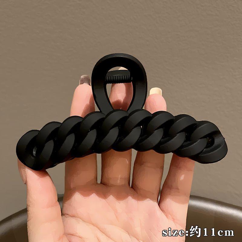 Large Milk Coffee Color Grip Good-looking Hair Volume Multi Hairpin Barrettes Female New Updo French Shark Clip Hairware