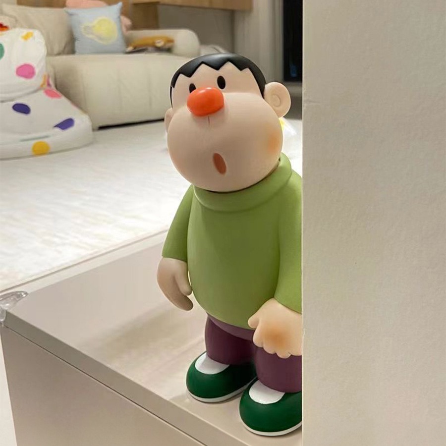 歪头胖虎大手办卡通动漫潮玩桌面小摆件玩偶玩具生日礼物男生女生