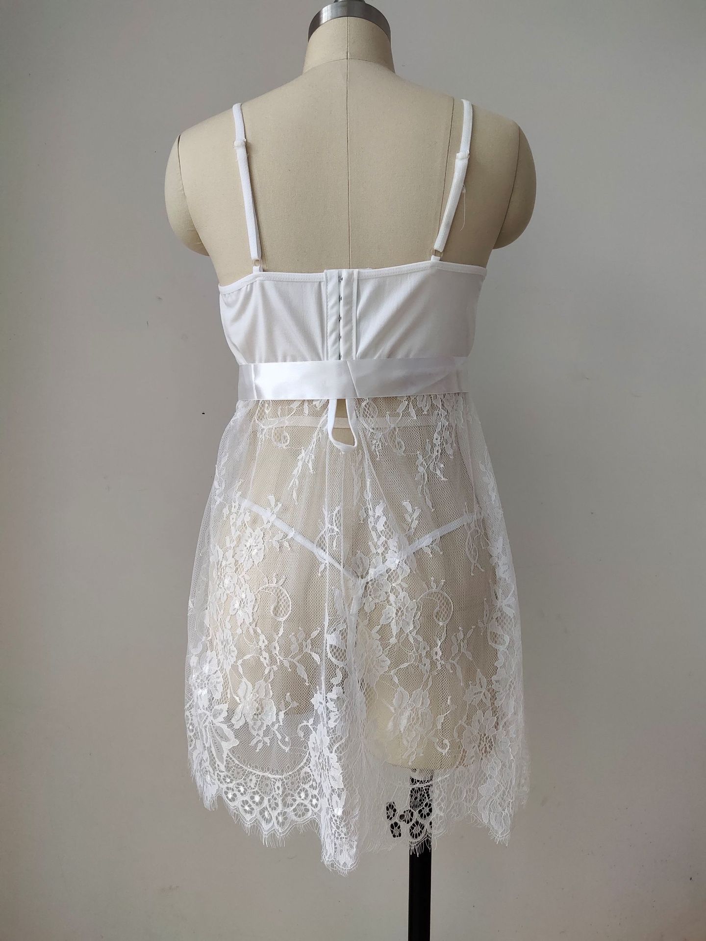 Products in Stock New Summer Breathable Sleeveless Lace Sexy Charming Nightdress Women's Sexy Underwear Agent to Join